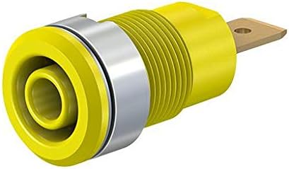 23.3060-24 - SOCKET, 4MM, SHROUDED, YELLOW, PK5 (23.3060-24) (Pack of 2)