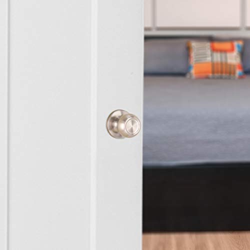 Amazon Basics Closet Door Knob, Coastal, Satin Nickel Pricepulse