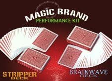Magic Brand Performance Kit - Stripper & Brainwave Decks--Red Back