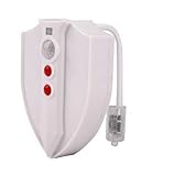 Toilet Night Light,Bigaint Motion Activated Toilet Lights Inside Toilet Nightlight 8 Colors with UV STERILIZATION FEATURES(ABS Material)