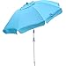 SNAIL Beach Umbrella, 7 ft Sand Anchor with Tilt Aluminum Pole, Portable Sun ray Protection Beach Umbrella with Carry Bag for Outdoor Patio, Blue