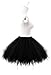 Honeystore Women's Short Vintage Ballet Bubble Puffy Tutu Petticoat Skirt Black