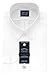 Eagle Men's Non Iron Stretch Collar Regular Fit Solid Buttondown Collar Dress Shirt, White, 17.5