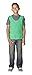 Abilitations Weighted 4 Pound Vest, 17 to 22 Inches x 34 Inches, Green, Medium