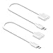 Cable Extender 1ft Short 2 Pack Female Extension Cord Data Audio Charge Dock Connector Compatible for Phone X/XS/XR/XS Max /8/8 Plus /7/7 Plus /6 primary
