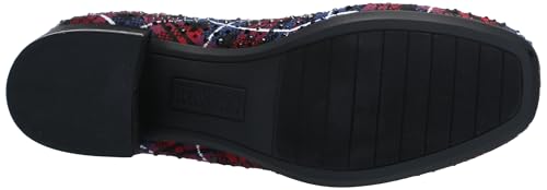 KENNETH COLE REACTION RIDA STRETCH JEWEL RED PLAID KNIT 11