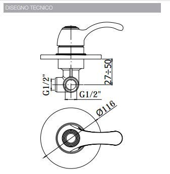 Rosetta Rettangolare Per Rubinetto Da Parete - Acciaio Inox 7,4x7,4cm, Spessore 2,5mm - Foto 13
