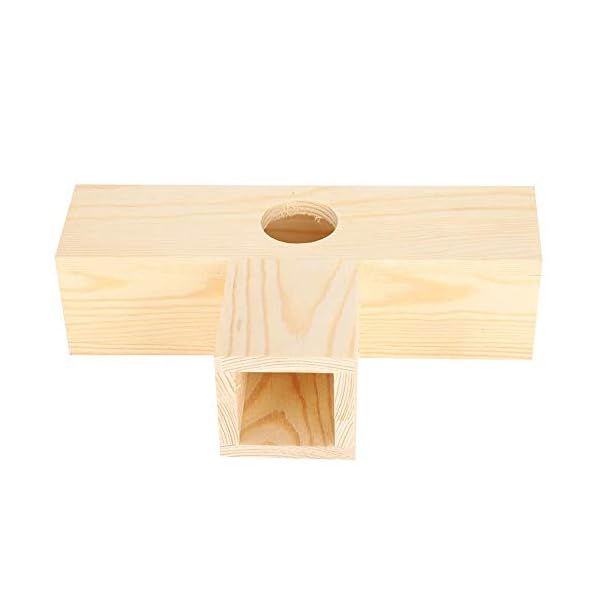 YOUTHINK Tunnel in Legno di Cavia Tunnel per Animali Domestici Tubo Giocattolo Piccoli Animali Domestici Nido…