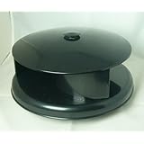 Flettner TCX-2 Van Wind Driven Roof Vent & Floor Vent Narrow Base BLACK Rotary