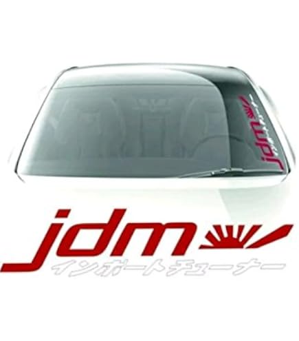 Autocollant Style Japonais Pour Pare-brise Voiture - 100x9 Cm - Couleurs Rouge, Noir, Blanc, Jaune... - 8