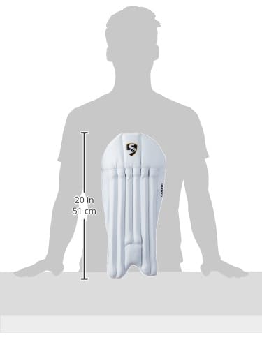 SG Campus Wicket Keeping Leg Guards, Junior,PVC , Multicolour 2