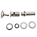 VCCUCINE Brushed Nickel Lavatory Water Stopper Pop Up Bathroom Vanity Sink Drain with Overflow, Vanity Sink Drain Stopper
