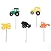 TiiMi Party Green Tractor Happy Birthday Banner Tractor Garland Banner Tractor Cake Toppers for Tractor/Farm / John Deere Themed Birthday Party Supplies Decorations