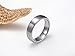 Greenpod 6mm Tungsten Carbide Wedding Band Promise Rings Domed Round Brushed Comfort Fit Size 9