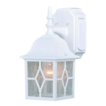 Galeana Textured White 12.5" Outdoor Wall Light w/GFCI ...