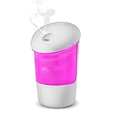 Color You Car Essential Oil Diffuser USB Mini Air Purifier Cool Mist Humidifier with 7 Color Mood Light and Auto Shuts Off for Vehicle Cup Holder Baby