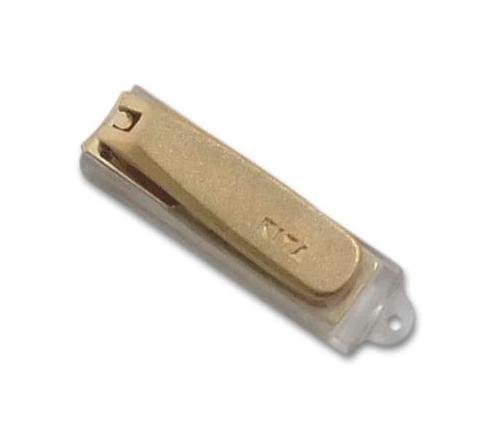 KIYA Nail Clipper Gold with a Dressing Case / Japan Import