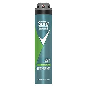 Sure-Advanced-Protection-Strong-Dry-Antiperspirant-Deodorant-Spray-For-Men-Clean-And-Long-Lasting-Freshness-Anti-Sweat-And-Body-Odour-Pack-of-6 Sure Advanced Protection Strong Dry Antiperspirant Deodorant Spray For Men, Clean And Long Lasting Freshness, Anti Sweat…