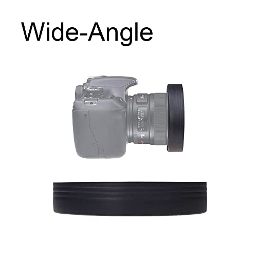Trjgtas Rubber Camera Lens Hood, 49mm 52mm 55mm 58mm 62mm 67mm