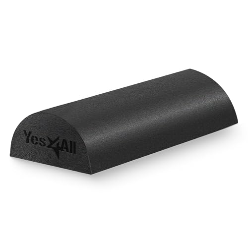 Yes4All Half Foam Roller, PE Material, Medium Firm, Back Roller for Stretching,…