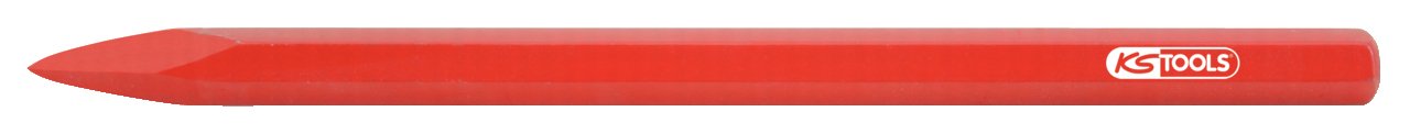 KS Tools 156.1521 Pointed Chisel, Octagonal Shaft, 200mm