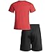 Warner Bros. The Flash Toddler Boys Athletic Performance T-Shirt Mesh Shorts Set Red/Black 4T