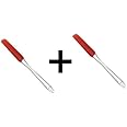 Norpro 2 X 3132R Silicone Jar-Icing Spatula, Red
