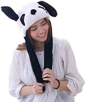 Funny Bunny Plush Animal Hat Ear Moving Jumping Hat Novelty Dress up Cosplay