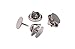 Darice Brass Tie Tack with Clutch Nickel Plate, 12/Pkg