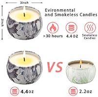 Amazon Com Yinuo Light Scented Candles Gifts Set For Women Upgraded Large Tin Of Soy Candle Scented Lavender Candle Gifts For Mother S Day Birthday Anniversary Home Kitchen