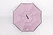 Inverted Umbrella Double Layer Windproof UV Protection Sun&Rain Car Reverse folding Umbrellas Cute Travel Umbrella Manually Rain Windproof Anti-UV Star Flower Umbrella for Easy Carrying Pure-Pink