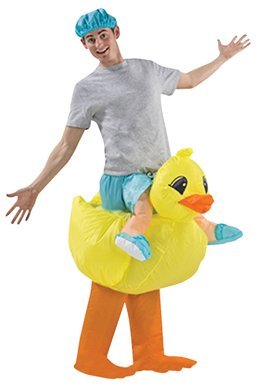 Airblown Inflatable Rubber Duckie Duck Racer Adult Costume