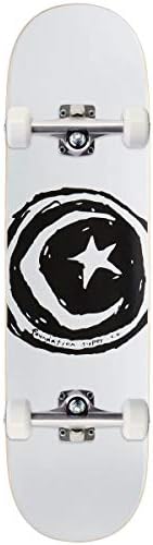 Foundation Star And Moon Skateboard Complete - White - 8.25"