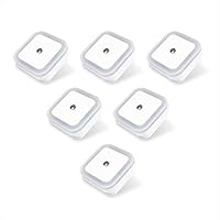 AMEZIN 6-Pack Dusk to Dawn Sensor 0.5w Plug in LED Kids Nursey Night Light for Kitchen Bathroom Hallway