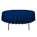 Gee Di Moda Round Tablecloth - 90 Inch Navy Blue Round Table Cloth for 30 to 60 Inch Round Tables - Heavy Duty Washable Fabric - for Buffet Table, Holiday Party, Dinner, Wedding & Baby Shower