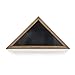HBCY Creations Flag Display Case for 5' x 9.5' American Veteran Burial Flag - Solid Weathered Light Wood Frame with Glass Front - Wall Mount or Standing Display