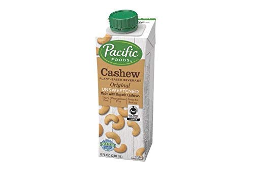 Pacific Foods Cashew Unsweetened Original Plant-Based Beverage, 8oz, 12-pack