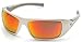 Pyramex Goliath® Safety Eyewear White Frame Sky Red Mirror Lens