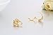 Windshow 18K Yellow Gold Plated Butterfly CZ Mini Huggie Hoop Earrings for Baby Girls Children Kids 0.48