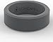 BONDWELL Silicone Wedding Ring for Men (Dark Gray) Safe, Durable Mens Rubber Wedding Band for Active Athletic Male Life, Military, Fitness, Work & Workout (Size 10)