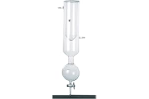 Kemtech America V210500 Synthware Dewar Type Vacuum Trap, 500 ml, Stopcock PTFE, Stopcock Bore 4mm