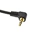 kenable Right Angle Mono 3.5mm Jack Plug to 3.5mm Jack Plug Cable Lead Gold 2m (~6 feet)