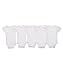 Carter's Unisex Baby 5-Pack S/S Bodysuits - White - 18 Months