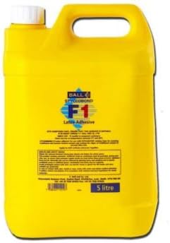 F BALL - Styccobond F1 - Rubber Latex Adhesive for Carpet Edge Sealing (5ltr), White