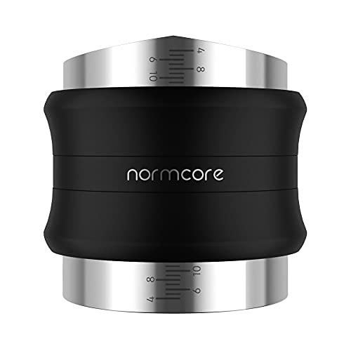 58.3mm Coffee Distributor & Tamper - Normcore Dual Head Coffee Leveler - Double Sided - Adjustable Depth - Espresso Hand Tampers