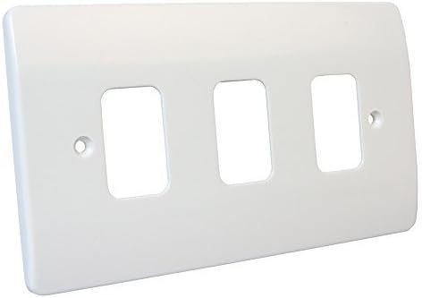 MK K3633Whi 3Gang Grid Plate by MK Grid Plus