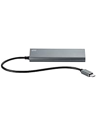Monoprice Super Speed Hub 4 port USB C, Gris (114908)