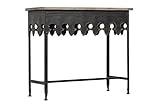Creative Co-Op Rustic Farmhouse Metal Console Table