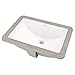 American Standard 0614000.020 Studio Ceramic Undermount Rectangular Bathroom Sink, 18'' L x 12'' W x 16.43'' H, White