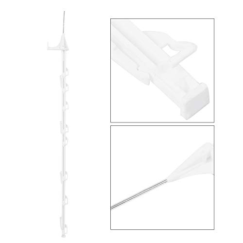 Electric Fence, PP Plastic Tread in Wires Tape Insulated Posts and Grazing Fencing Accessories(20Pcs)